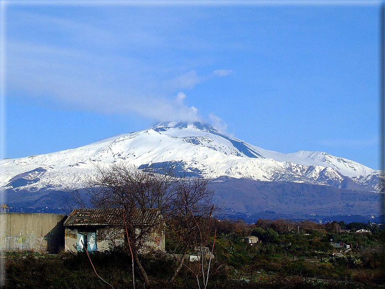 foto Etna e la costa di Taormina